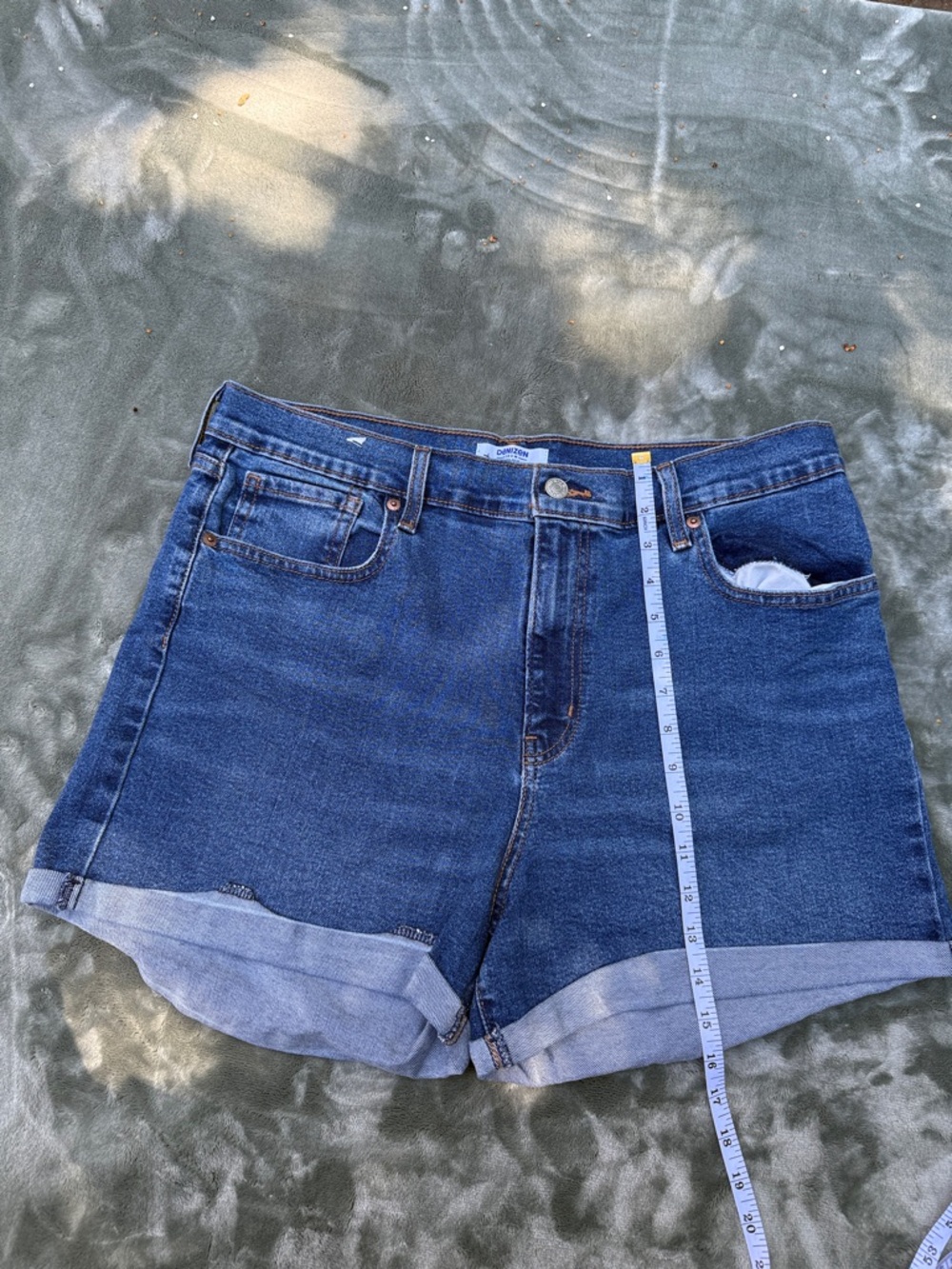 Denizen from Levi's Dark Blue Rolled Cuff Denim Shorts